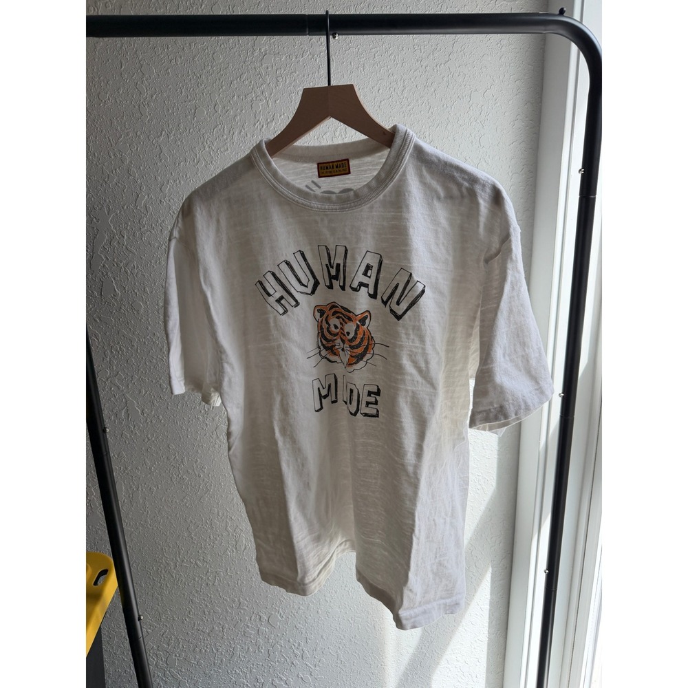 Human Made Tiger Graphic T-Shirt White XL Made in Japan Streetwear Tee